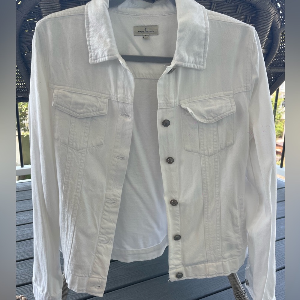 White Jean Jacket